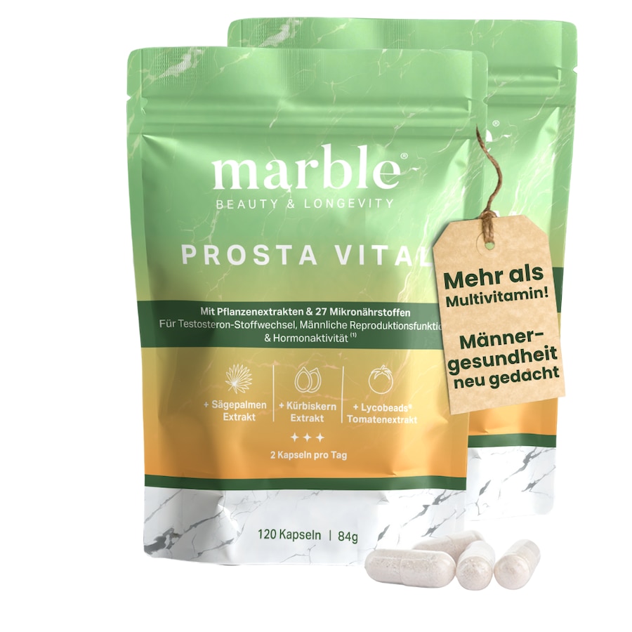 marble Prosta Vital – Prostata Komplex Kapseln 2er Pack 168 g Silber