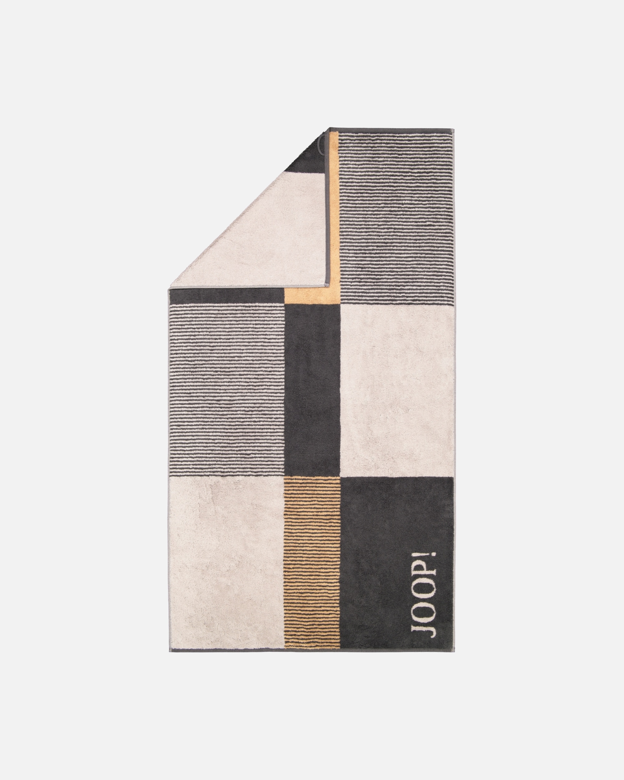 Handtuch für Unisex JOOP! JOOP! Handtücher Divided Squares 1705 Stein - 73 Duschtuch 80x150 cm