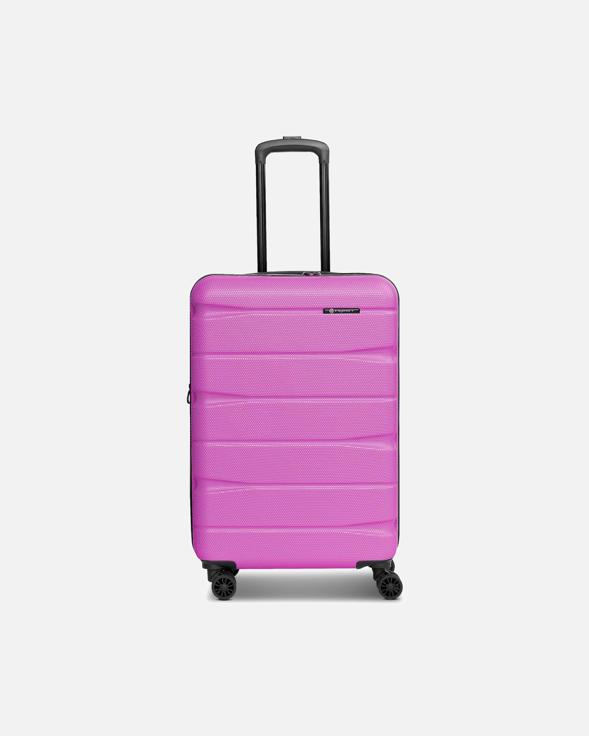 Trolley für Männlich Franky Munich 4.0 4-Rollen Trolley M 66 cm mit Dehnfalte pink dull