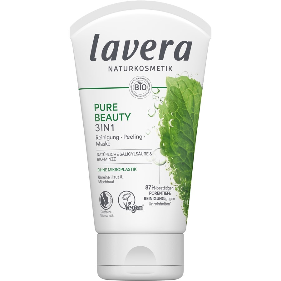 lavera Pure Beauty 3in1 Reinigung Peeling Maske 125 ml Damen