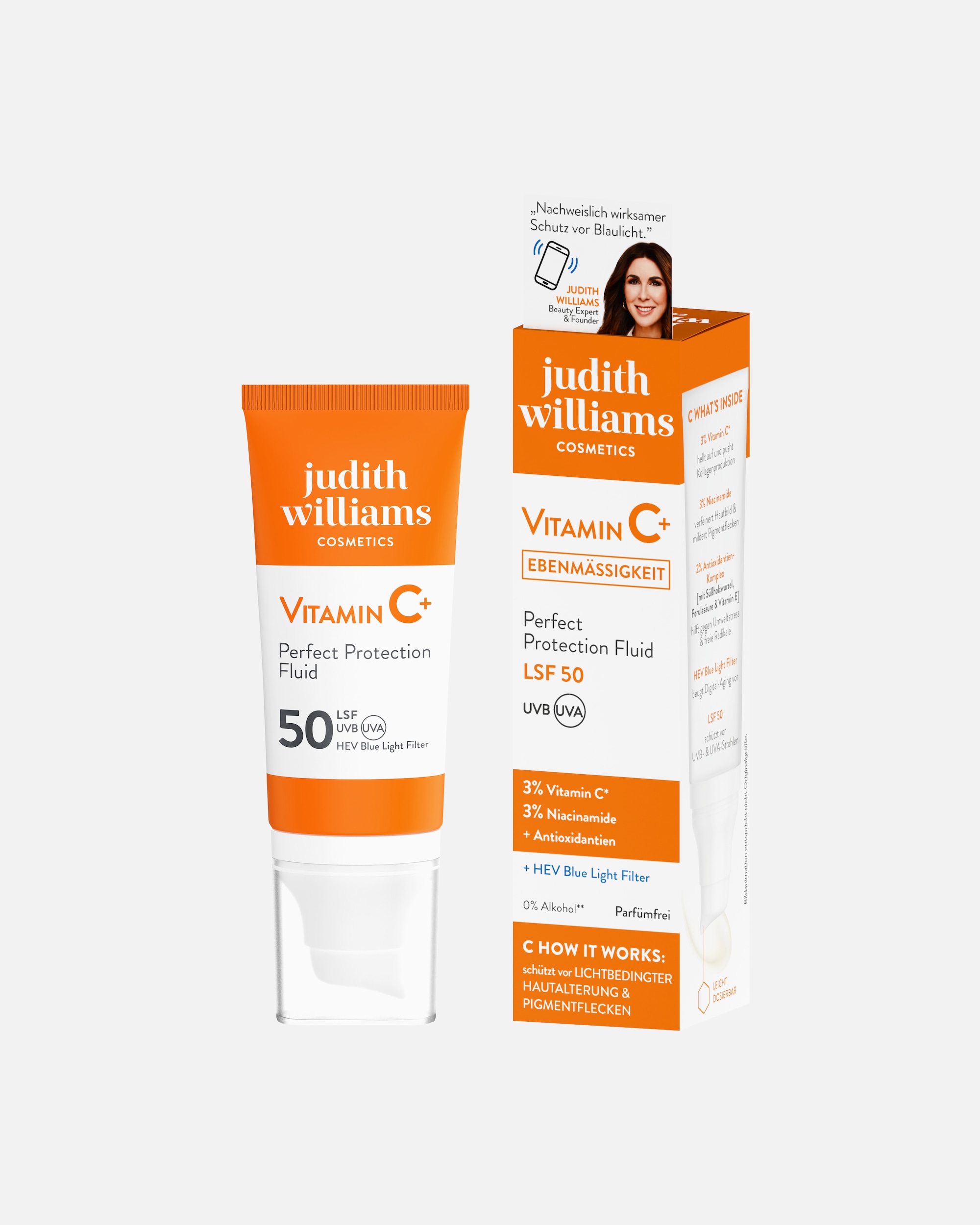 Sonnencreme für Unisex Judith Williams Cosmetics Leichte Pflege Mit LSF 50 Für Den Täglichen Schutz 50 ml