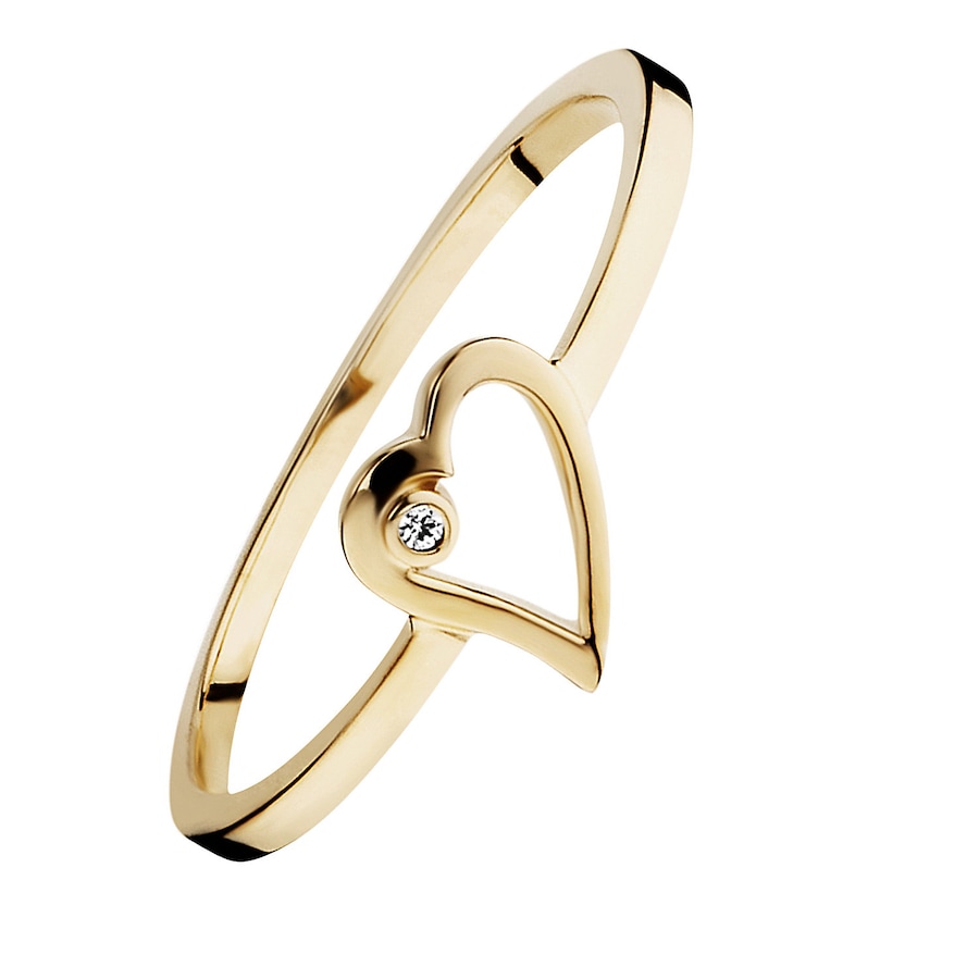 caï Ring 925/- Sterling Silber Zirkonia weiß 52 Damen