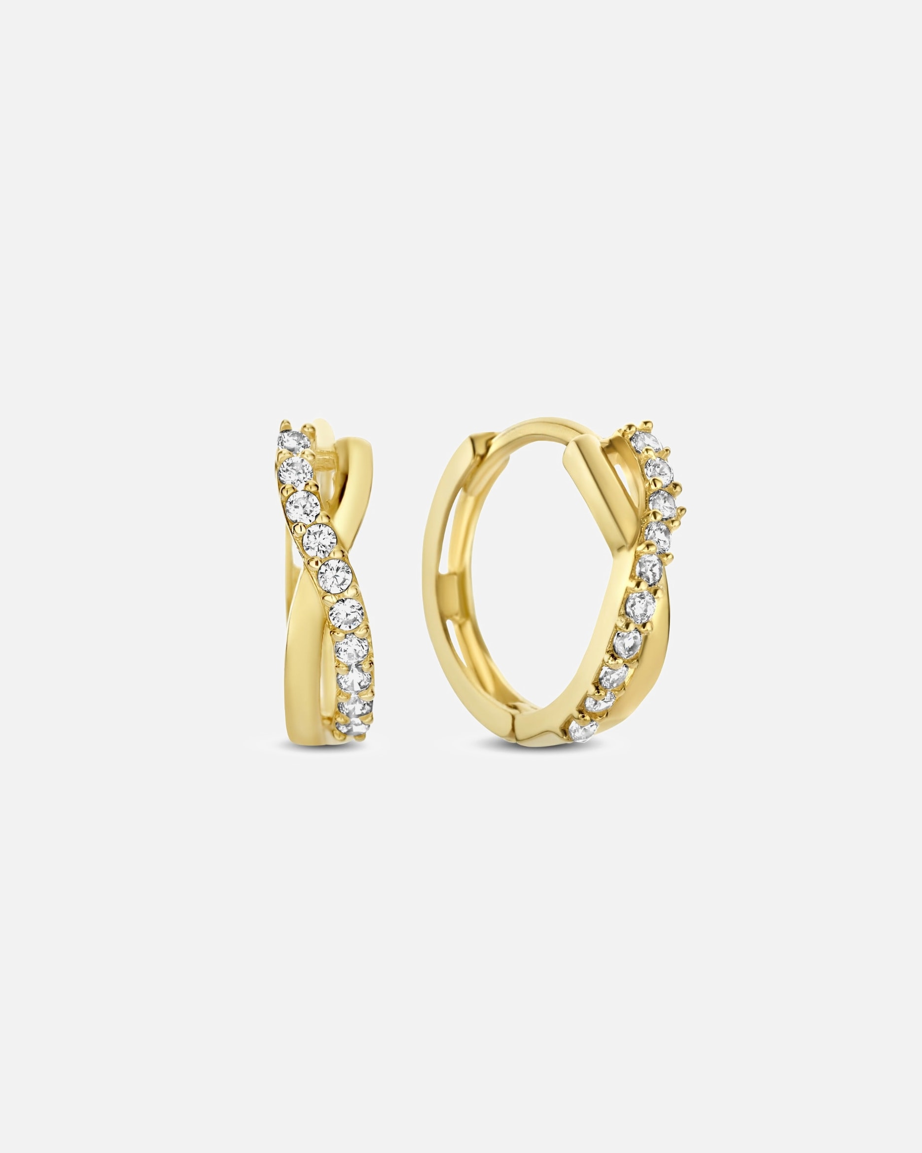 Ohrringe für Weiblich Isabel Bernard Isabel Bernard Rivoli Esmée 14 Karat | Gold Reif-Ohrringe IB360138 Isabel Bernard Rivoli Esmée 14 Karat | Gold Reif-Ohrringe IB360138