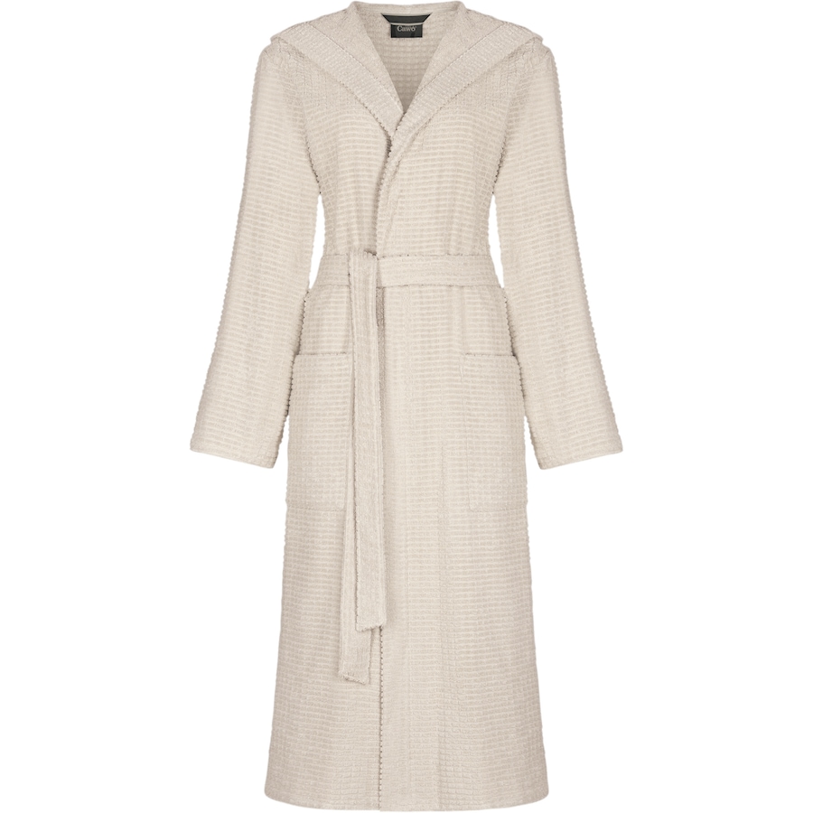 Cawö Bademäntel Damen Kapuze PURE Elements 6227 travertin - 366 M