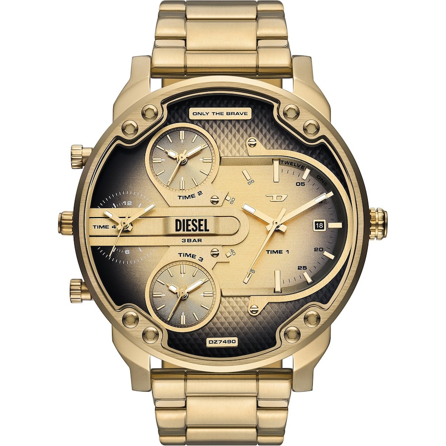 Diesel Herrenuhr Edelstahl gold Herren