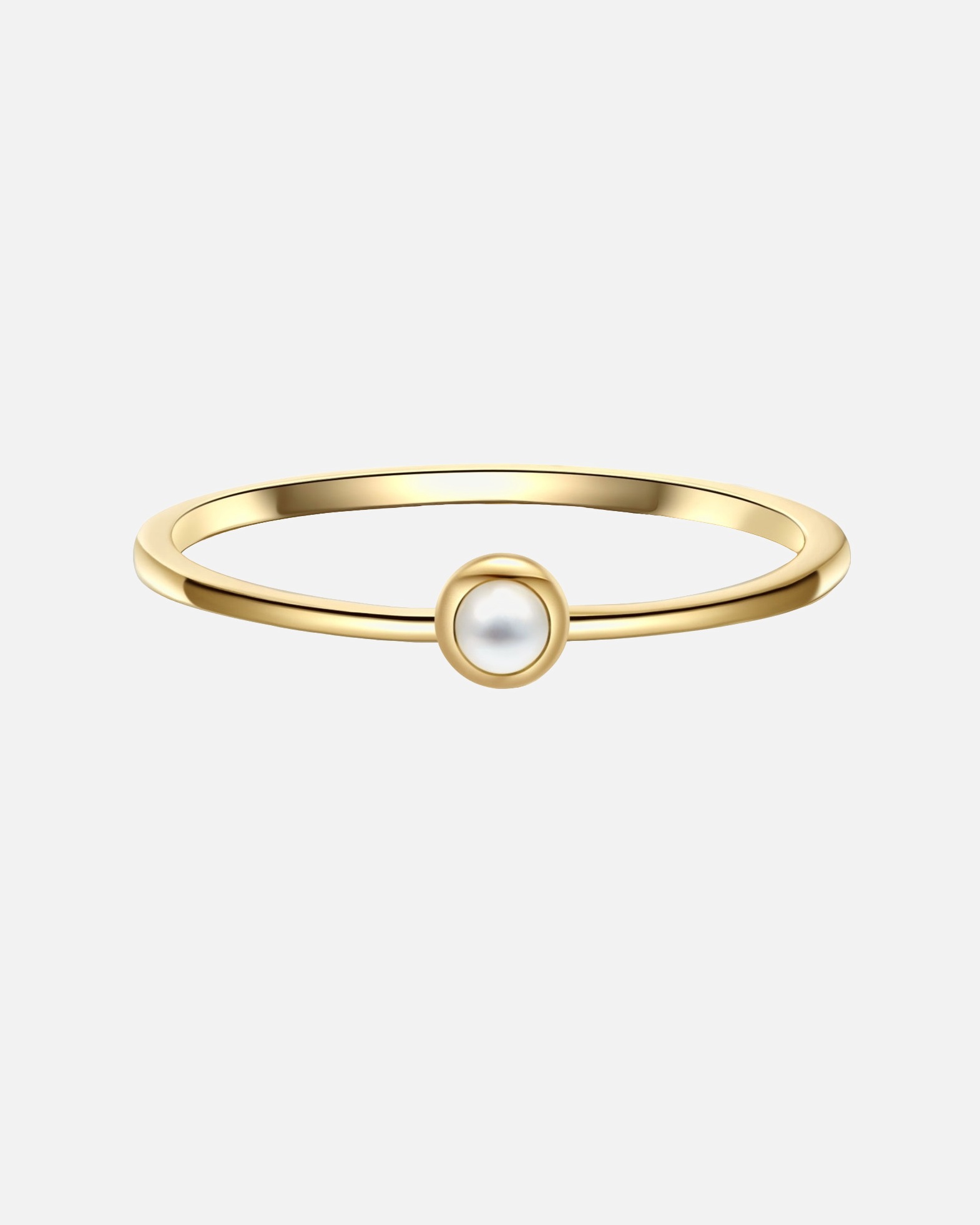 Ring für Weiblich Glanzstücke München Ring aus Sterling Silber in gelbgold mit Perlmutt 48