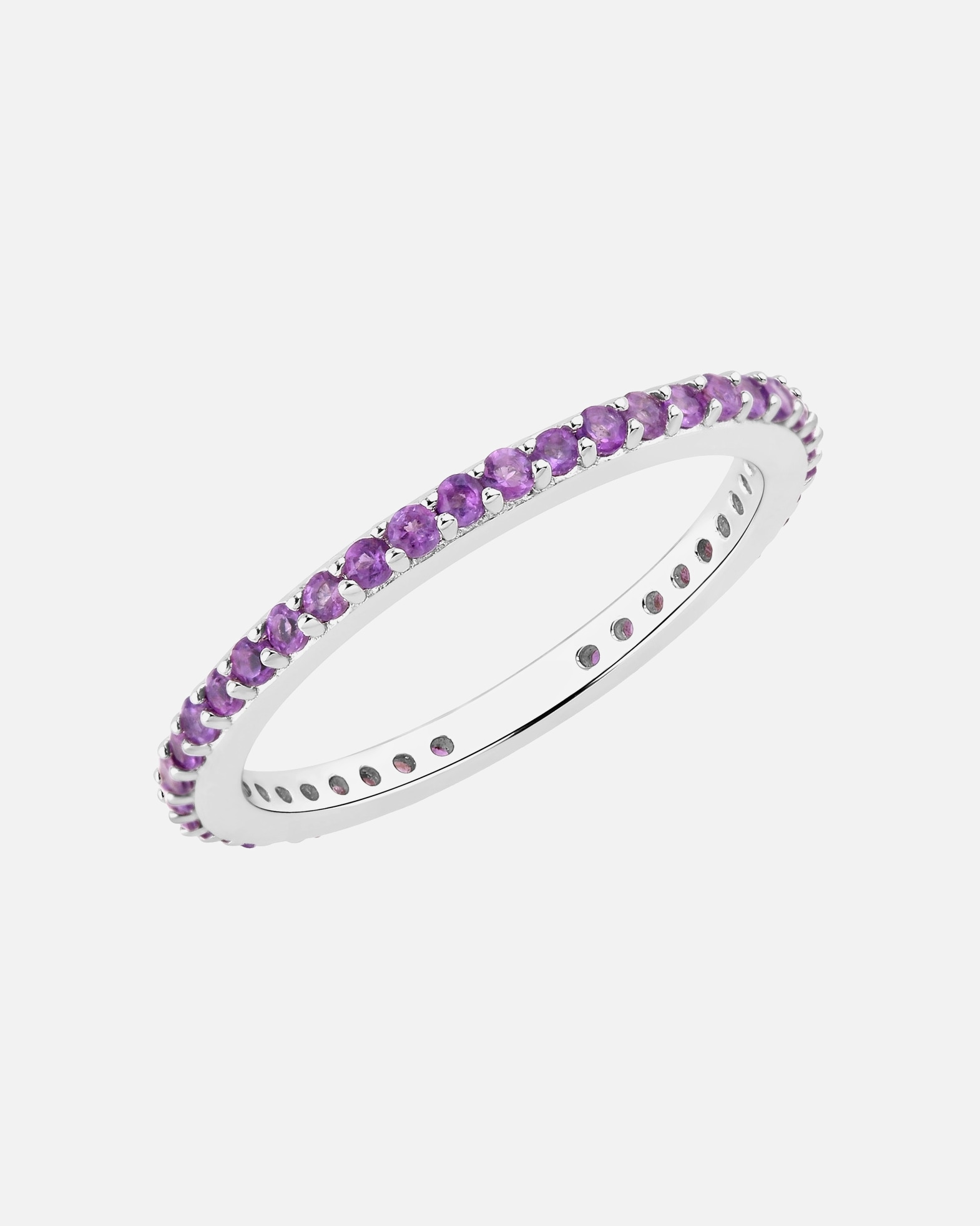 Ring für Weiblich Rafaela Donata Ring aus Sterling Silber in Silber mit Amethyst 56