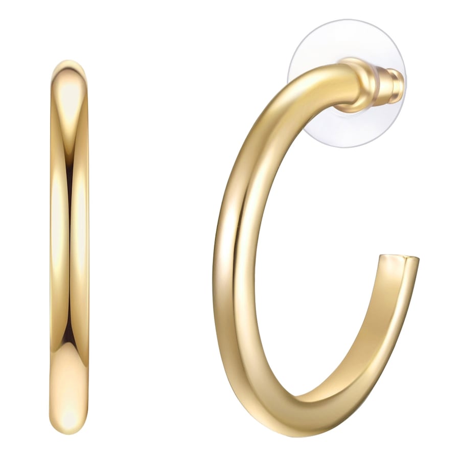 Lulu & Jane Creolen aus Metall-Legierung in Gelbgold 33,6 mm Damen