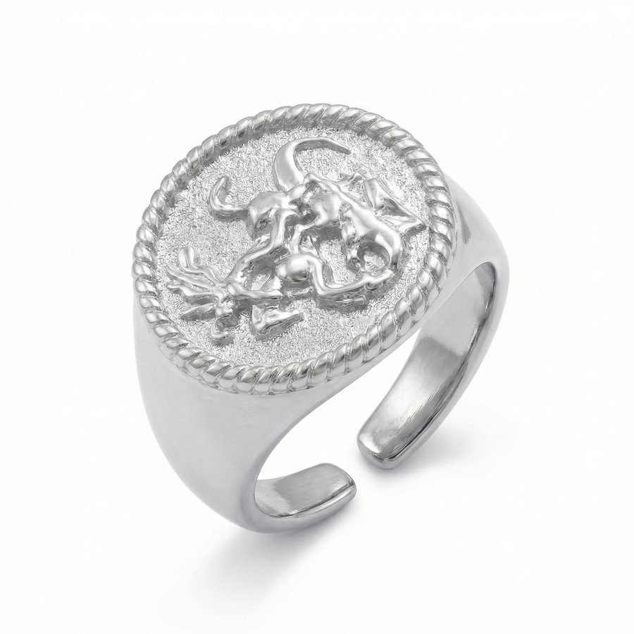 Heideman Ring Rurik Silberfarben Herren