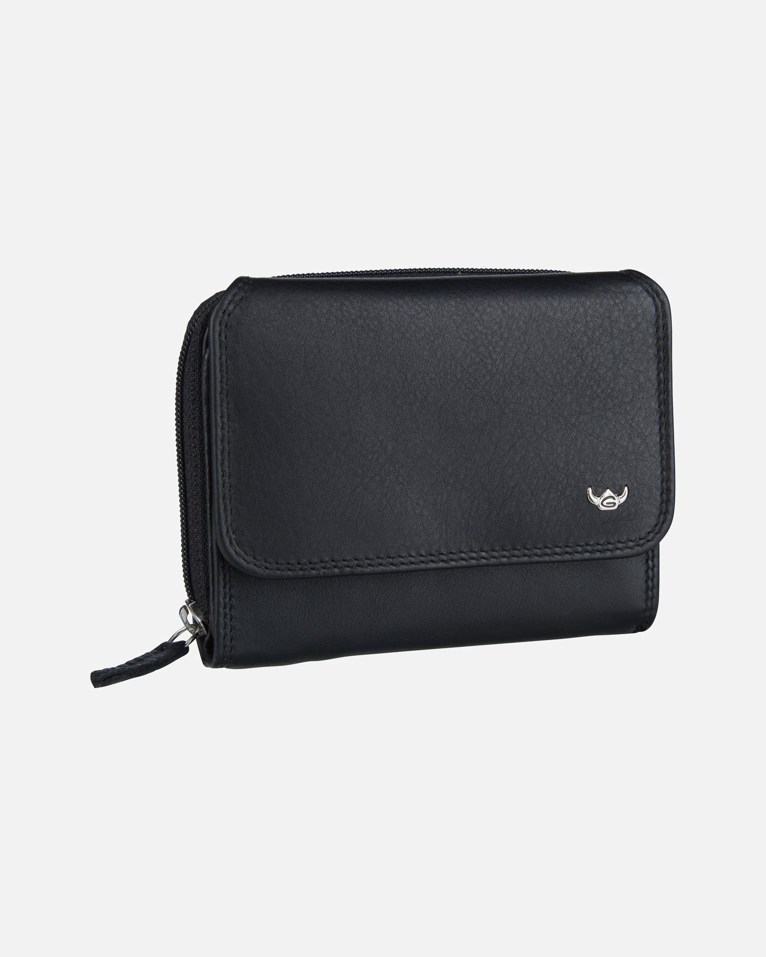 Portemonnaie für Unisex Golden Head Geldbörse Polo 3316 RFID Schwarz