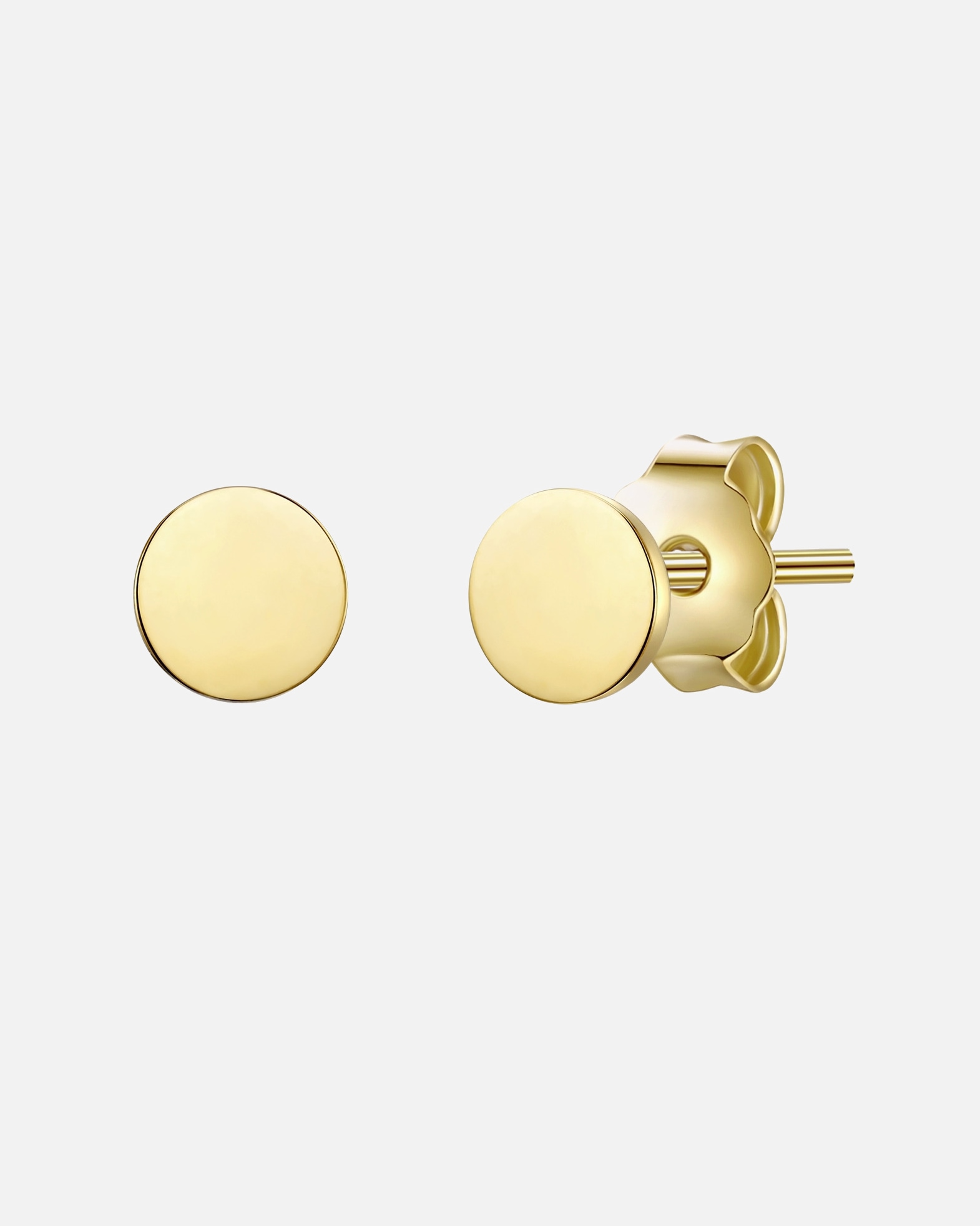 Ohrringe für Weiblich Lulu & Jane Ohrstecker aus Messing in Gelbgold 3,8 mm