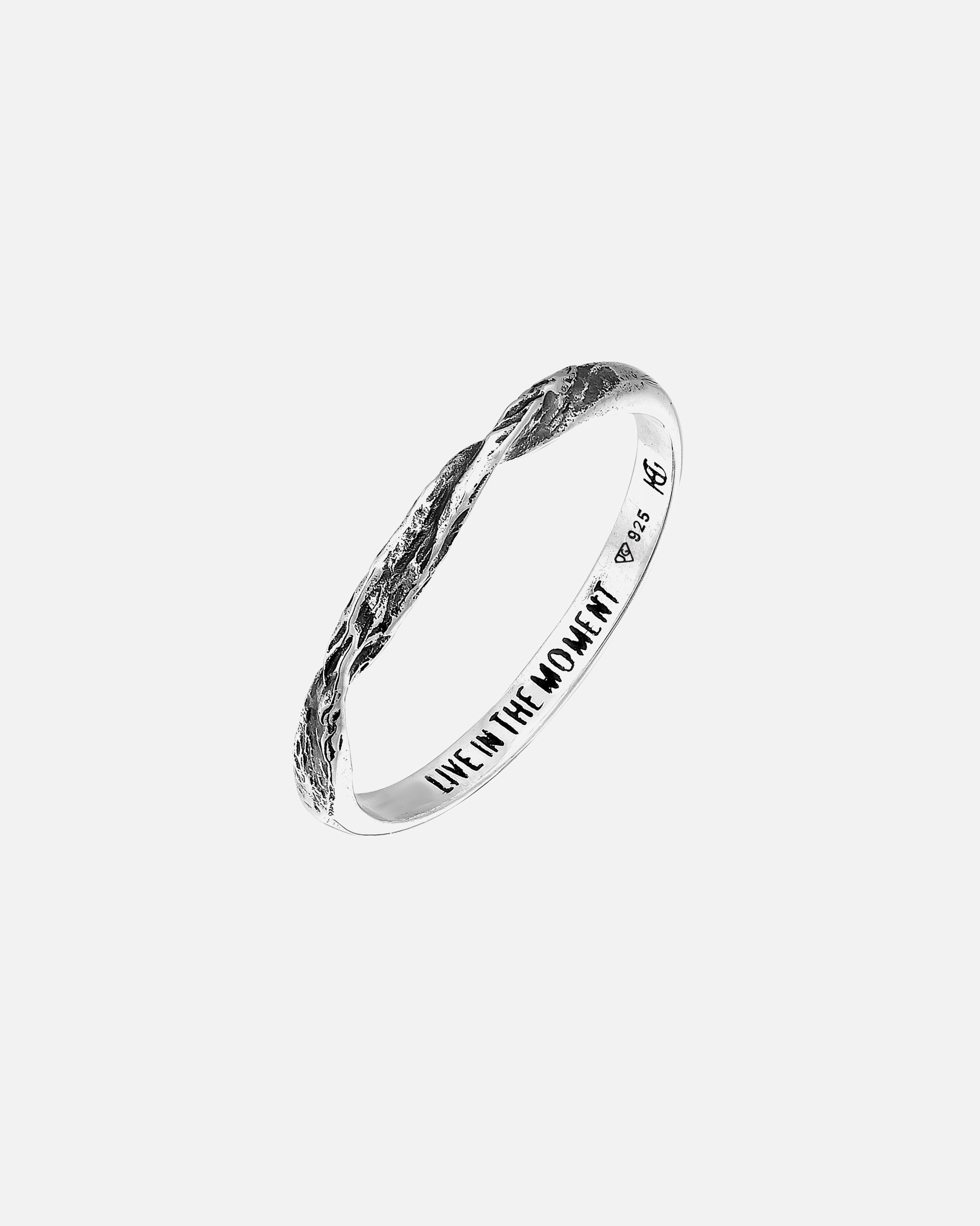 Ring für Weiblich Haze & Glory Default Brand Line Bandring gedreht - Moment 925 Silber 52