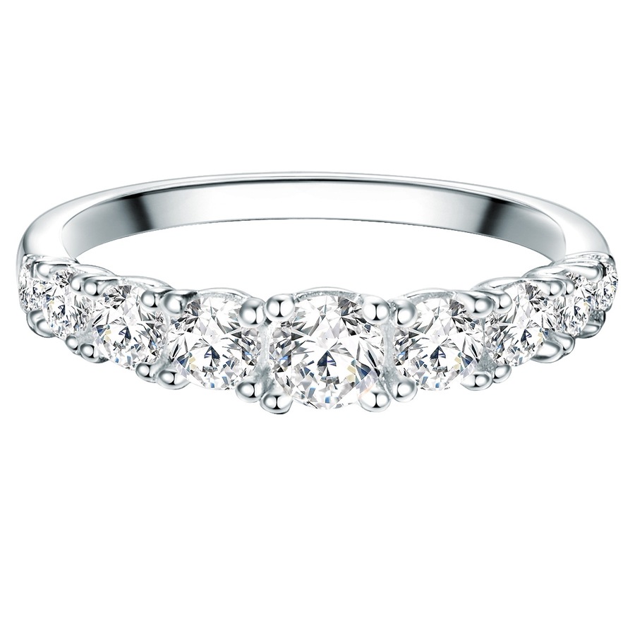 Trilani Ring aus Sterling Silber in silber mit Zirkonia 62 Damen