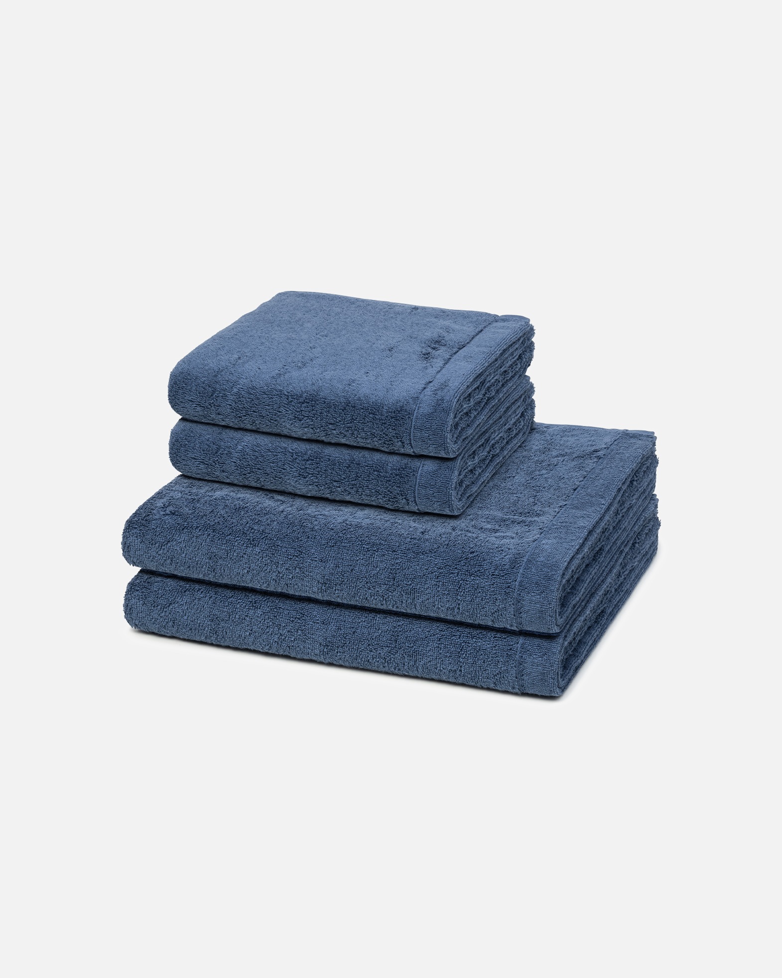 Handtuch für Unisex Cawö Handtuch-Set Lifestyle (4-teilig) Nachtblau