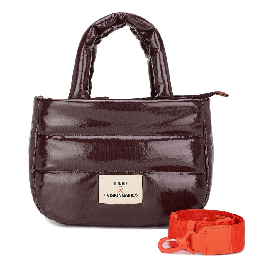 LES VISIONNAIRES Unio Cortina Schultertasche chianti Braun Damen
