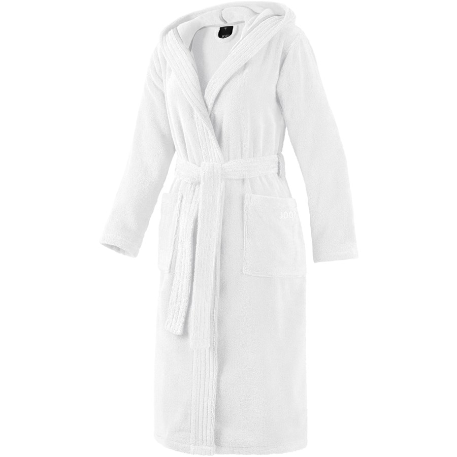 JOOP! Bademantel mit Kapuze Weiß Größe 48 / 50 Weiss Damen