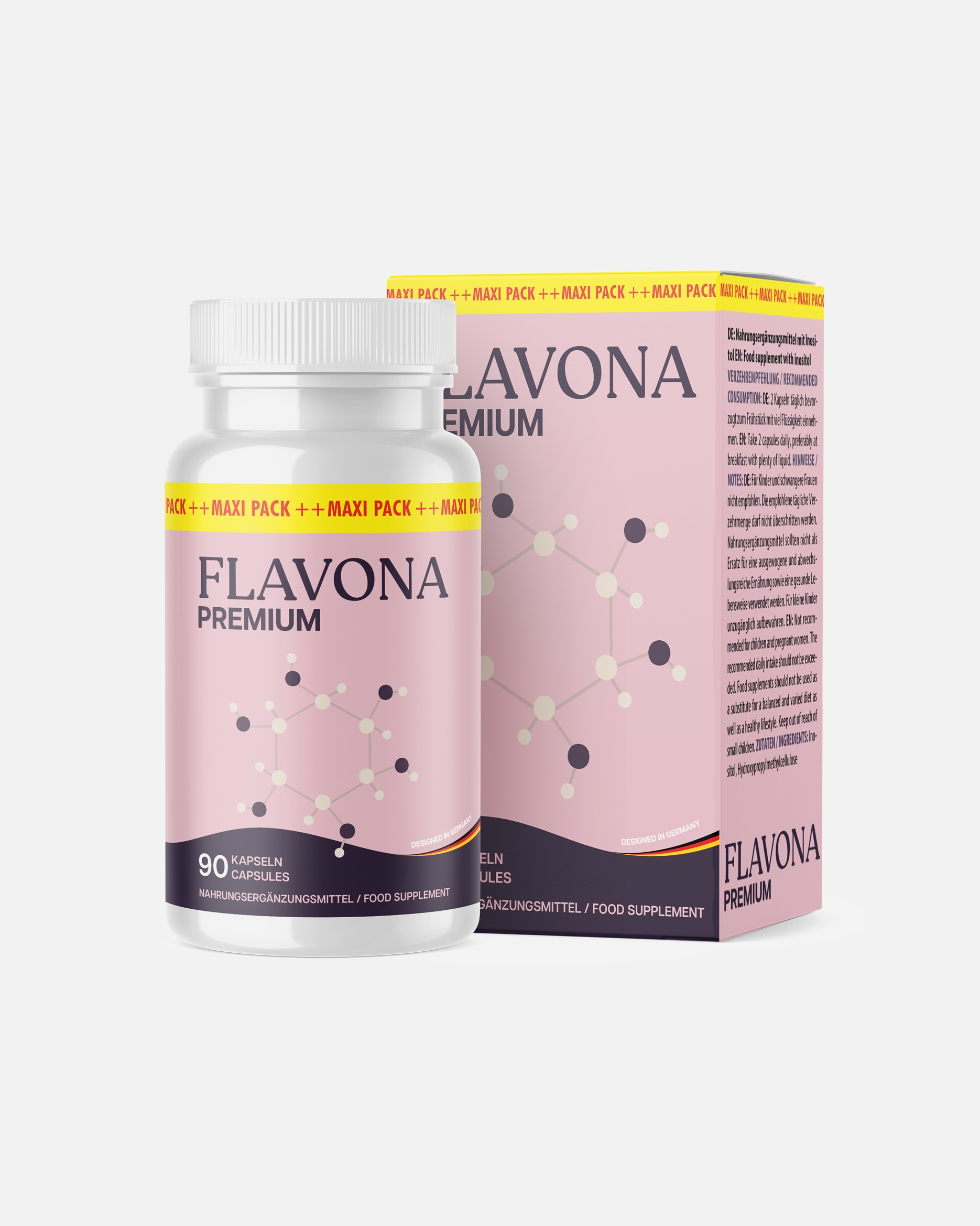 Nahrungsergänzung Hormon Balance für Unisex MayProducts Default Brand Line Flavona Premium Kapseln 90 Stück