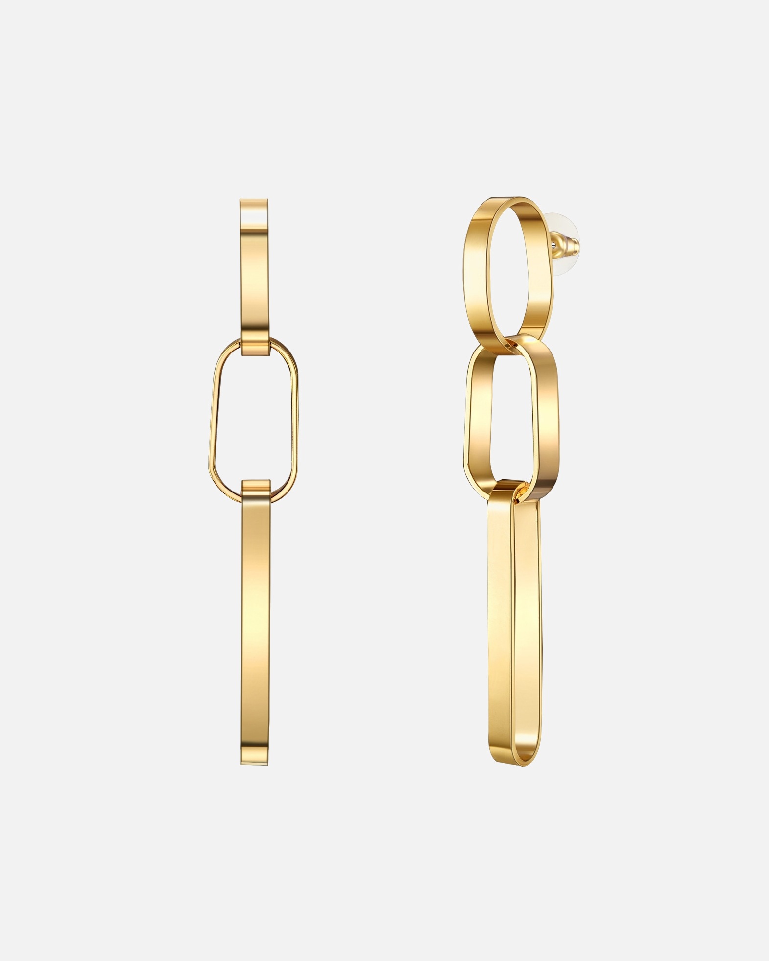 Ohrringe für Weiblich Lulu & Jane Ohrhänger Metall-Legierung in Gelbgold 103,1 mm