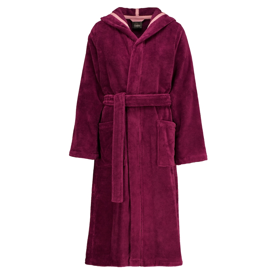 Cawö Bademäntel Damen Kapuze Home 825 burgund - 88 XS