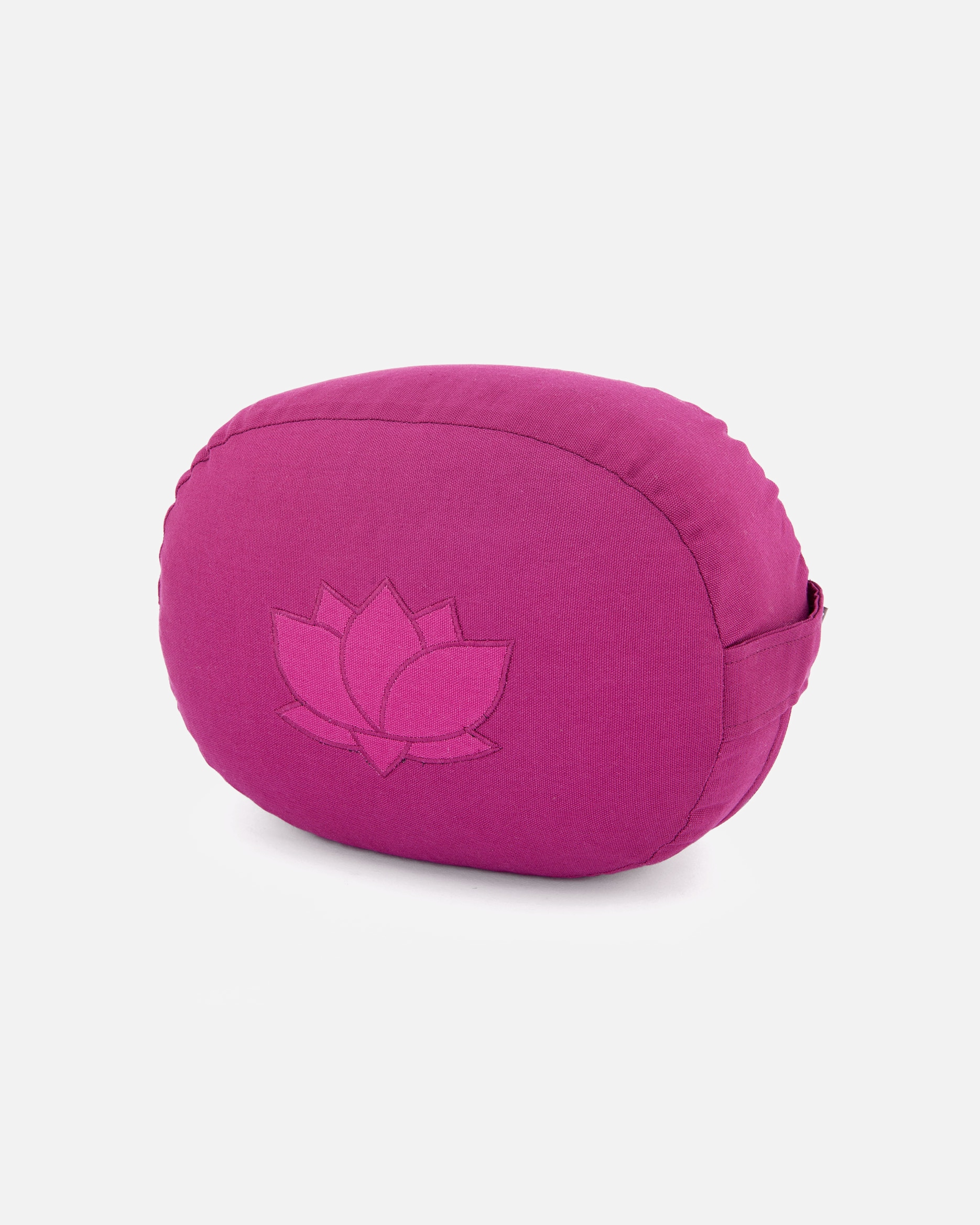 Yogazubehör für Unisex bodhi Meditationskissen OVAL aubergine mit Lotus (aubergine)
