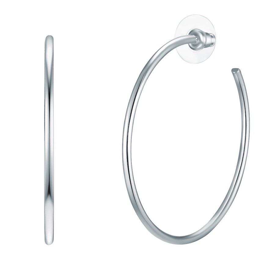 Lulu & Jane Creolen Metall-Legierung in Silber 49,0 mm Damen