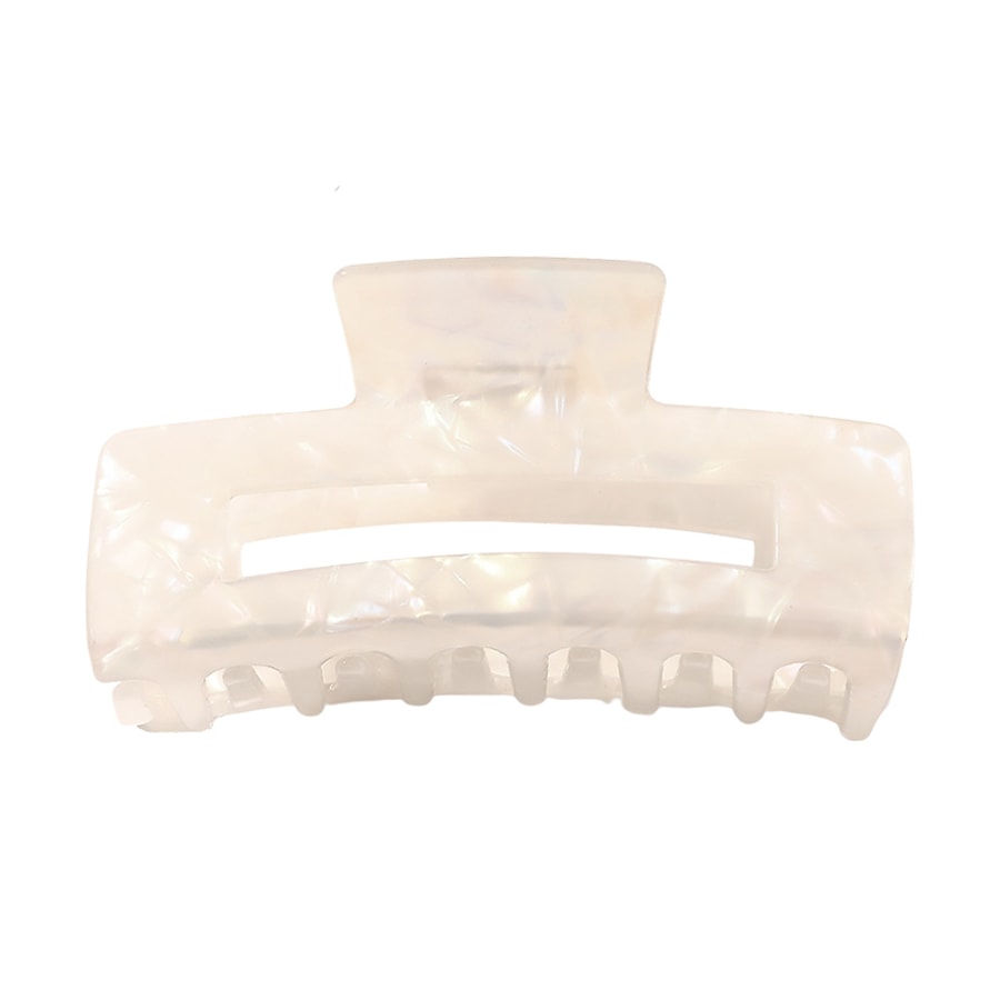 Chris Rubin Ruby Haarklammer - White Marble Weiß Weiss Damen