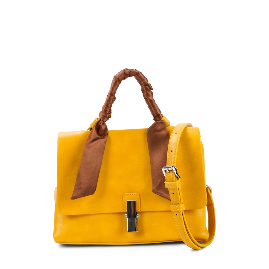 HARPA Handtasche SUSI mit zwei Fächern gelb