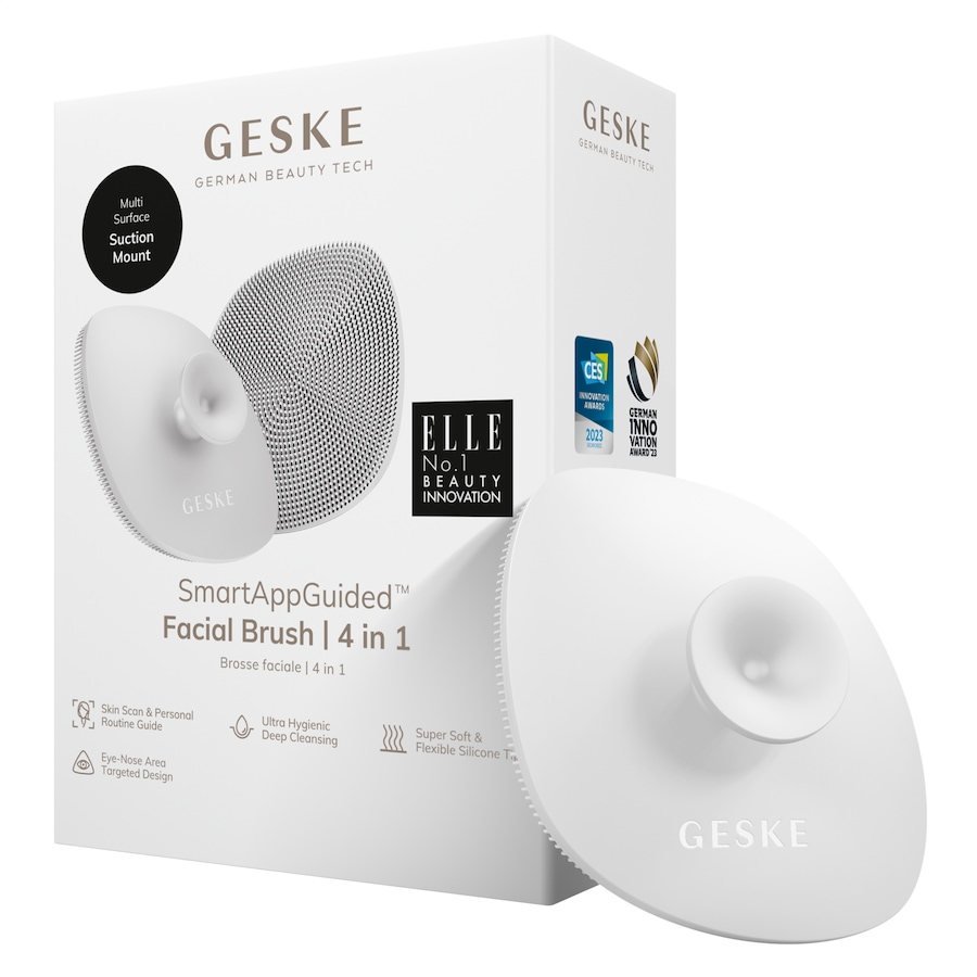 Geske SmartAppGuided Facial Brush | 4 in 1 White