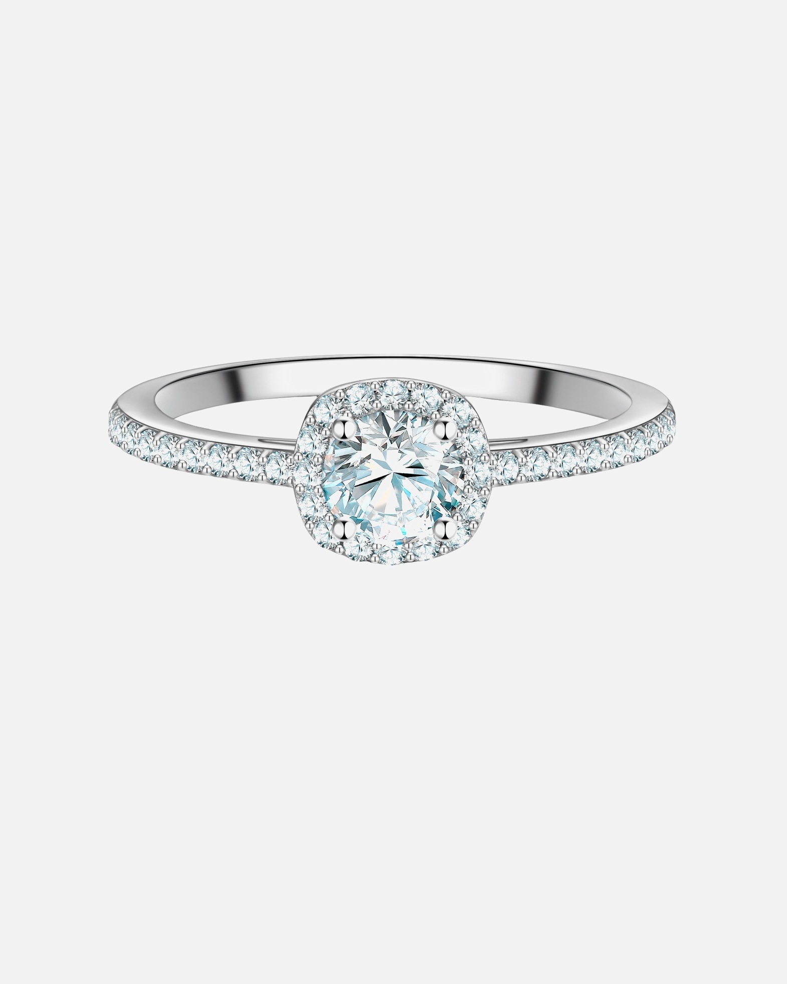 Ring für Weiblich Trilani Ring aus Sterling Silber in silber mit Zirkonia 50