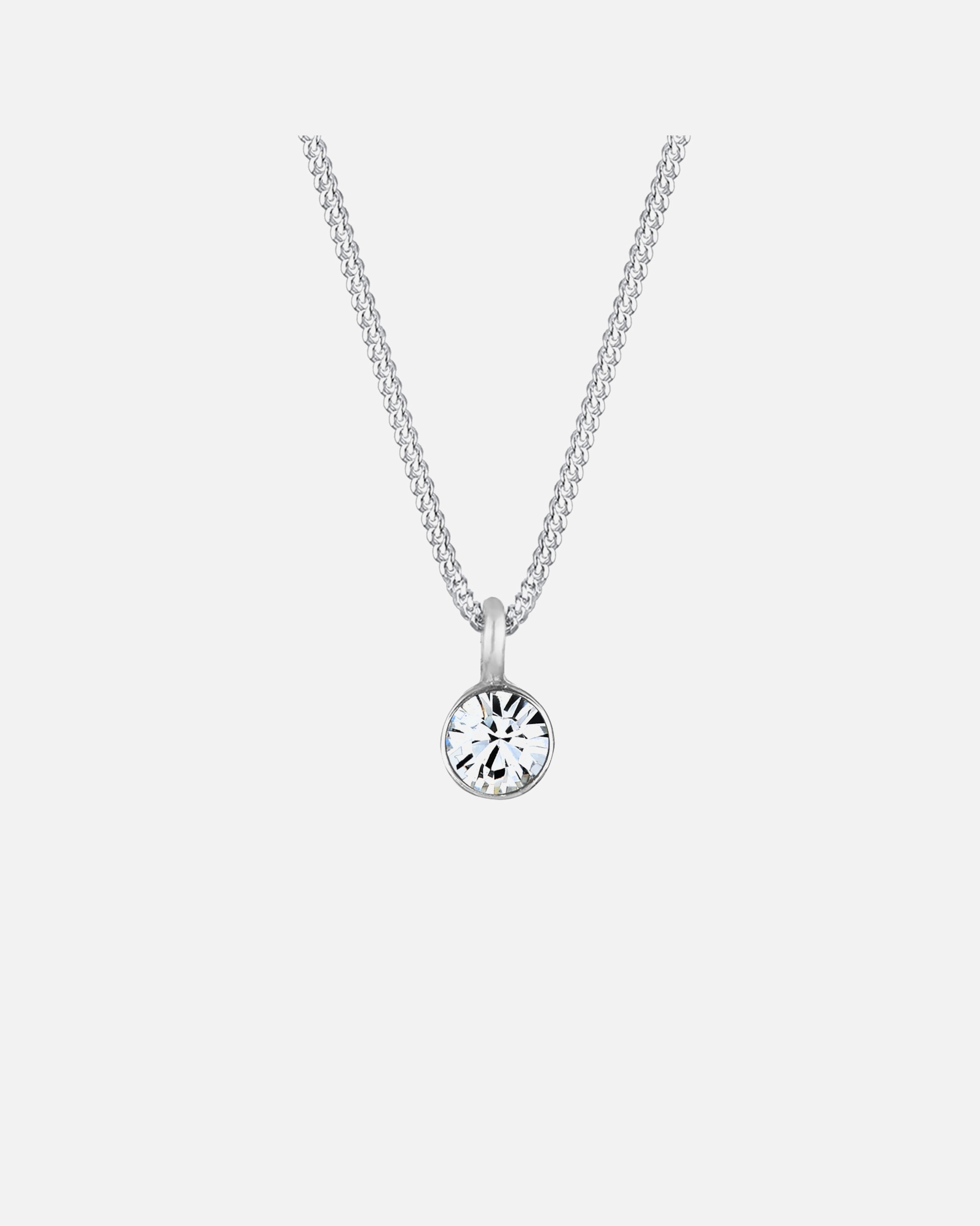 Halskette für Weiblich Elli Basic Solitär 925 Silber, mit Kristallen von Swarovski® 55