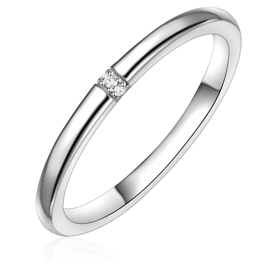Glanzstücke München Ring aus Sterling Silber in silber mit Zirkonia 54 Damen