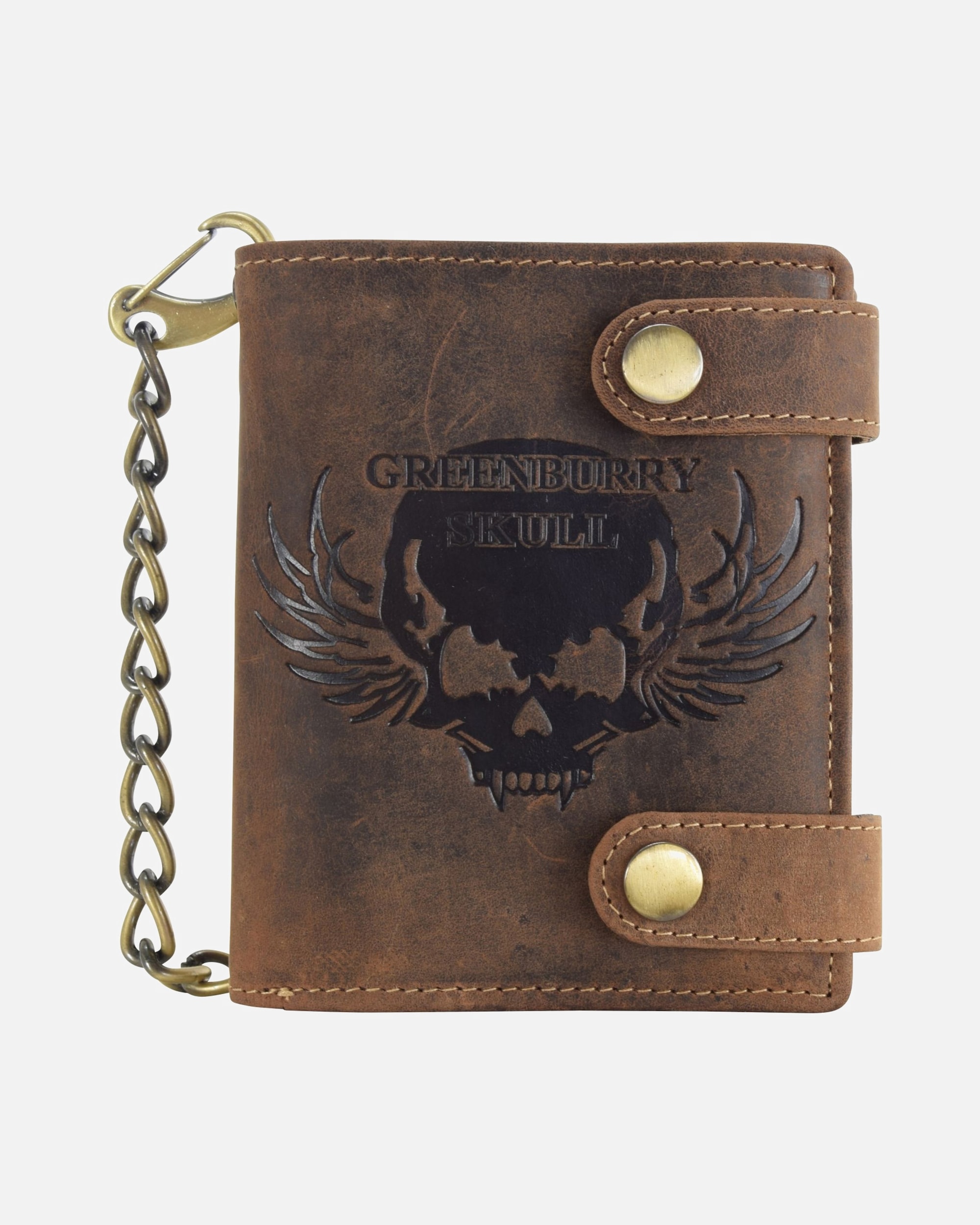 Portemonnaie für Männlich Greenburry Vintage Herrengeldbörse braun