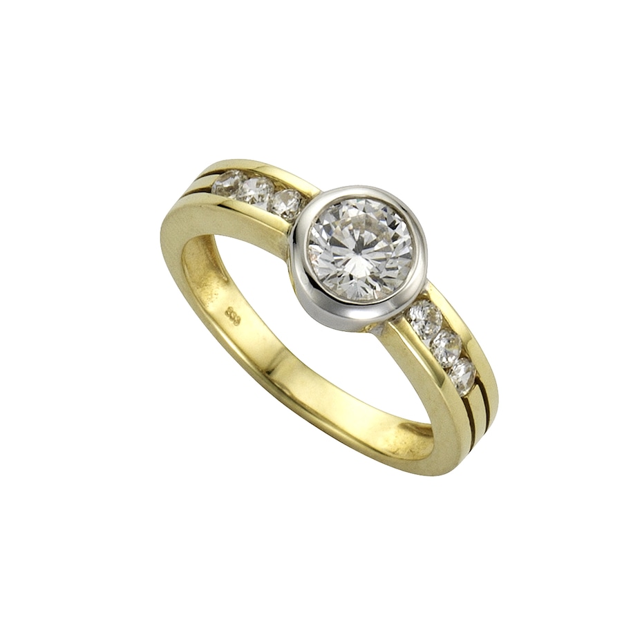 Celesta Ring 375/- Gold Zirkonia weiß 056 (17,8) Weiss Damen