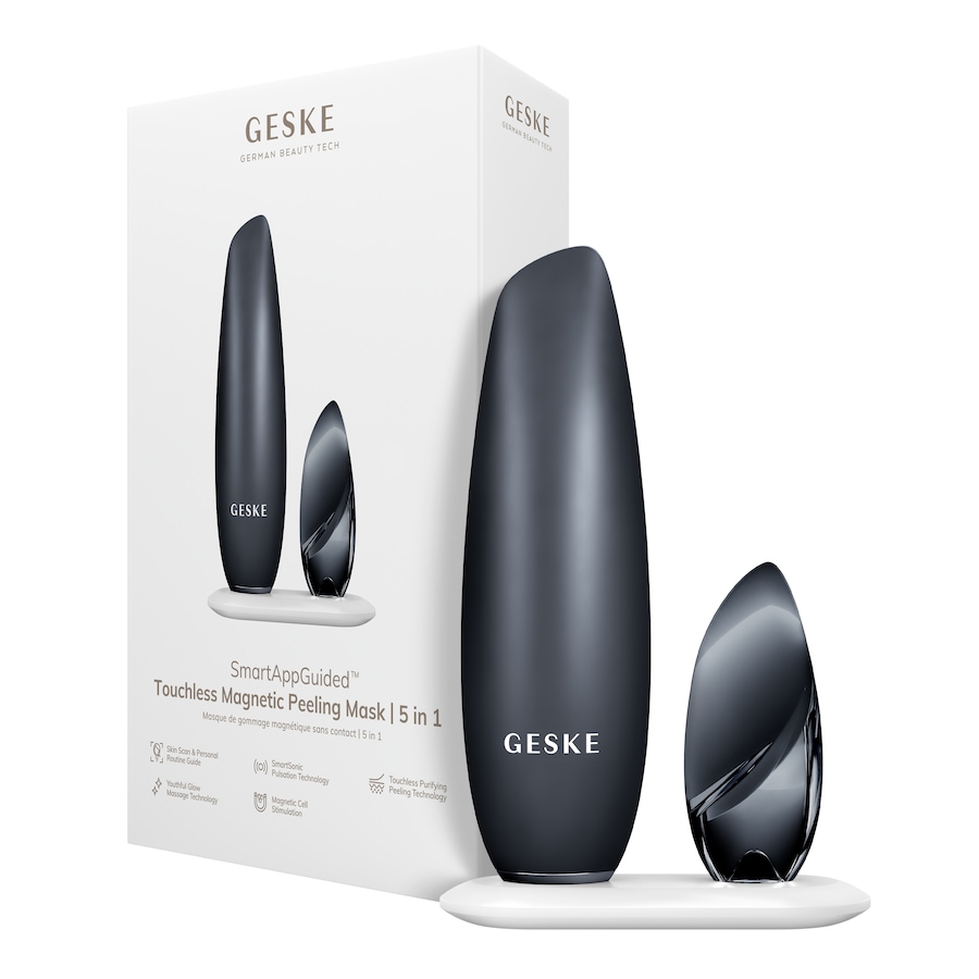 GESKE SmartAppGuided Touchless Magnetic Peeling Mask | 5 in 1 Black