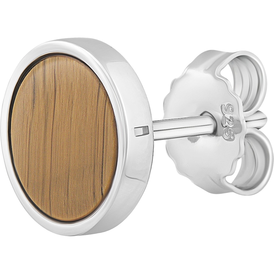 caï Einzelner Ohrschmuck 925er Silber braun Herren