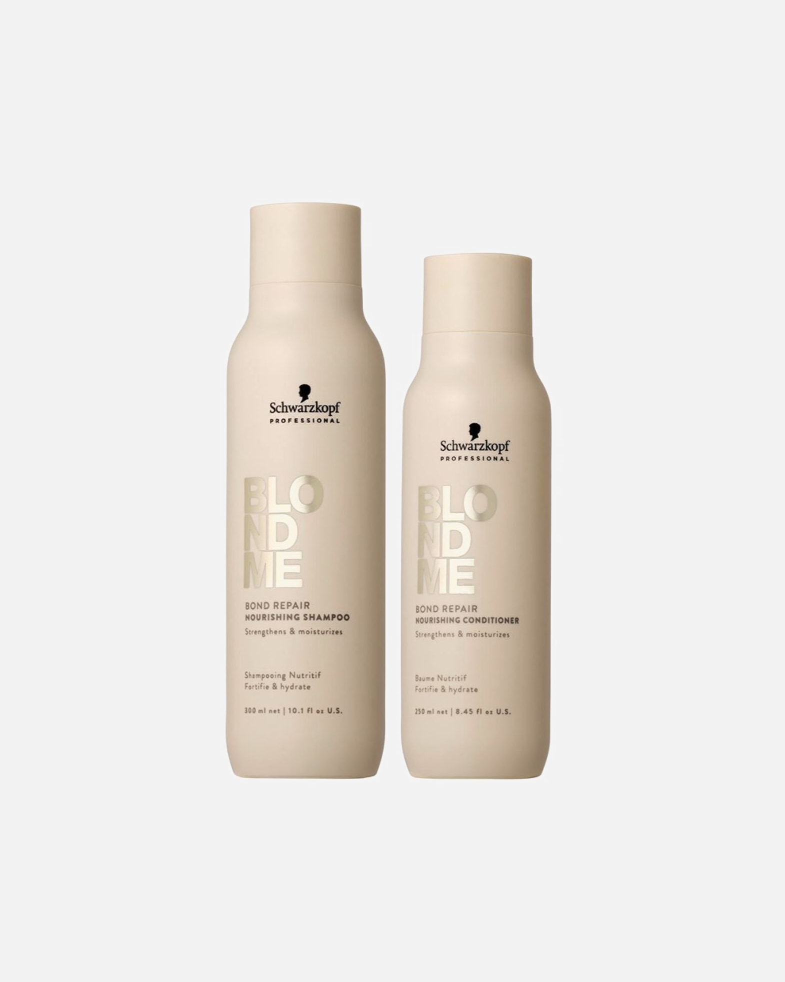Haarpflegeset für Weiblich Schwarzkopf Professional Blondme Bond Repair Nourishing Bundle (Shampoo + Conditioner) 1 Stück
