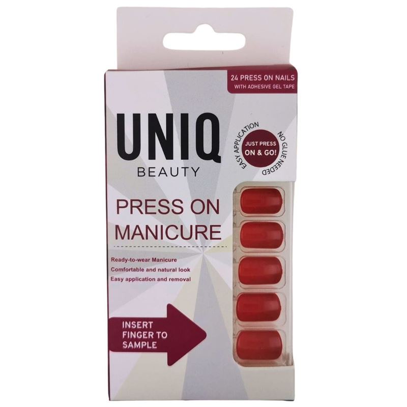 UNIQ Click On / Press Maniküre Nägel Rose Red