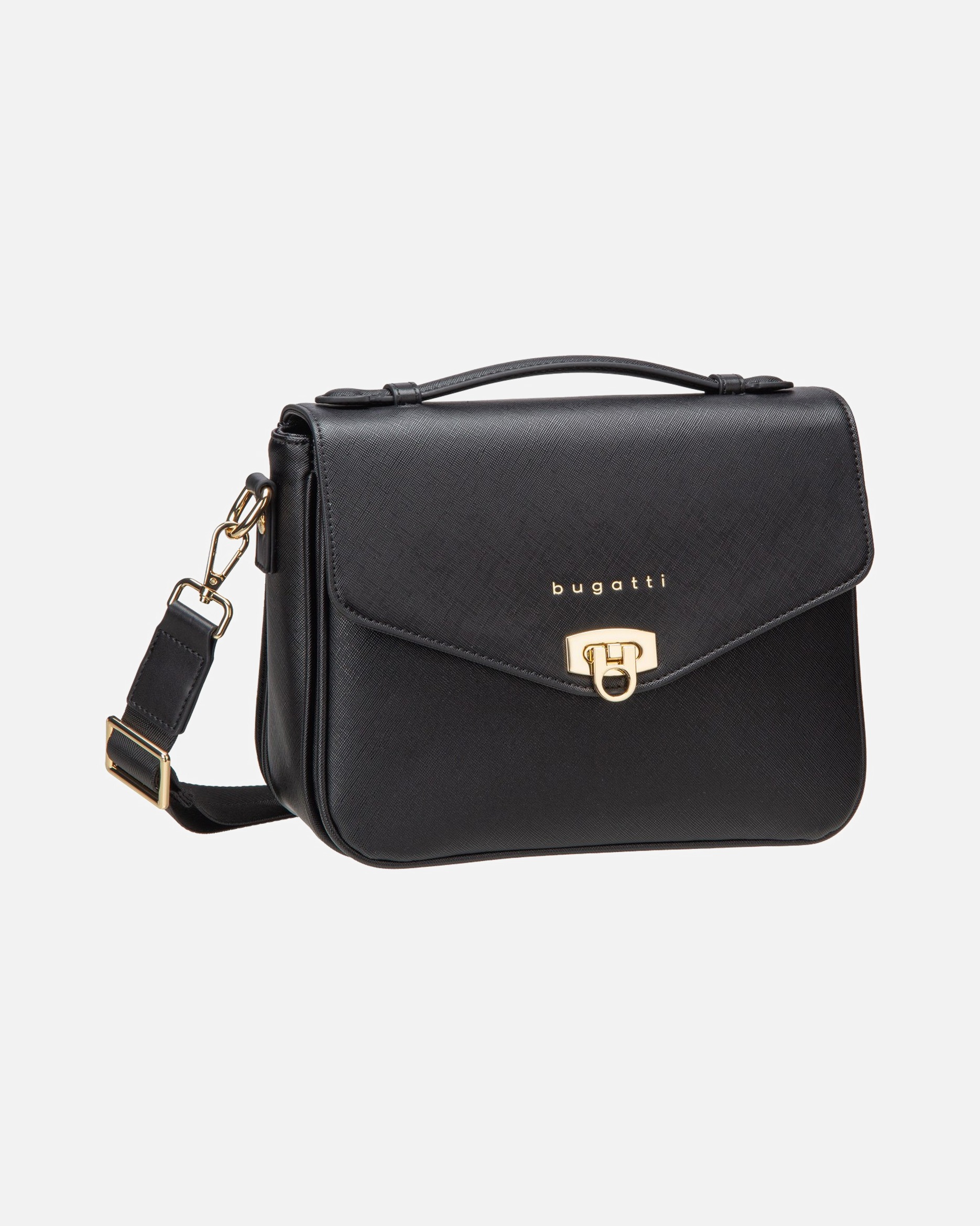 Handtasche für Weiblich Bugatti Schultertasche Ella Saffiano Classic Bag Black