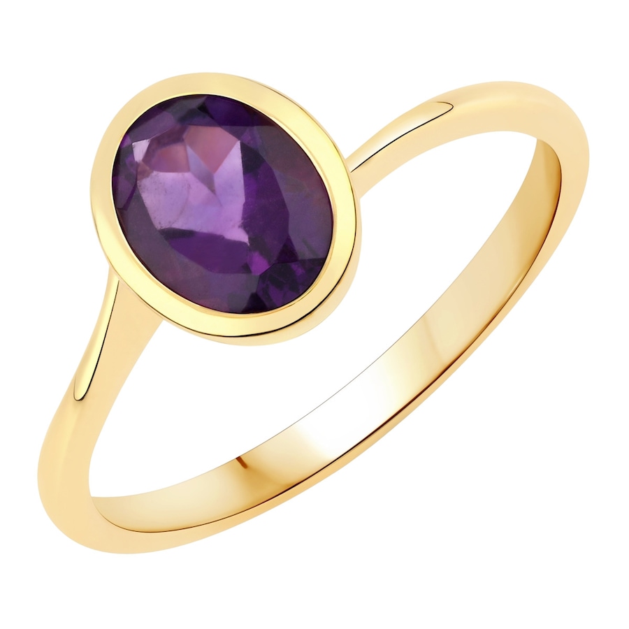 Rafaela Donata Ring Sterling Silber Amethyst in Gelbgold 52 Damen