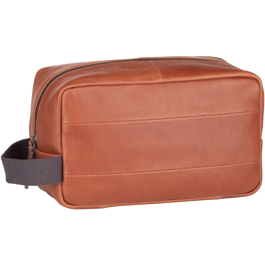 Leonhard Heyden Kulturbeutel Hamburg 7087 Cognac Hellbraun Herren