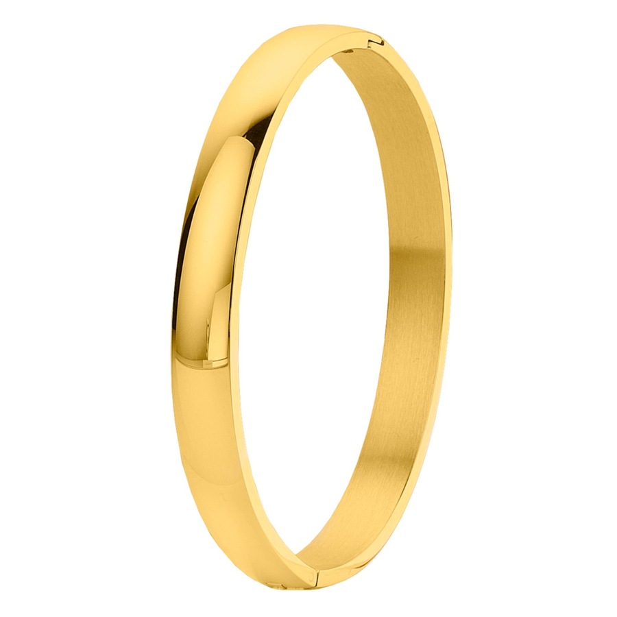 Lucardi Armband Stahl - goldfarbig 62.0mm Damen