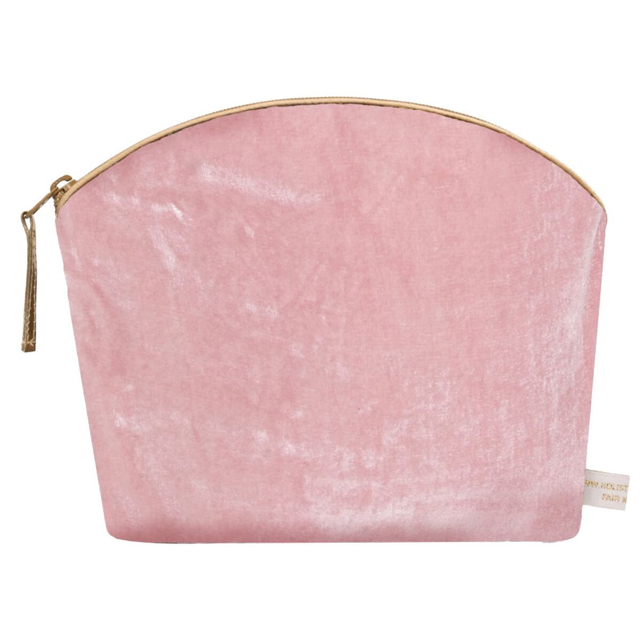 Holistic Silk LAVENDER MAKE UP BAG ROSE SILK VELVET