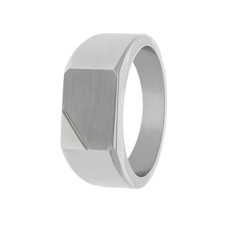 Lucardi Ringe Stahl - silbern 66mm Herren