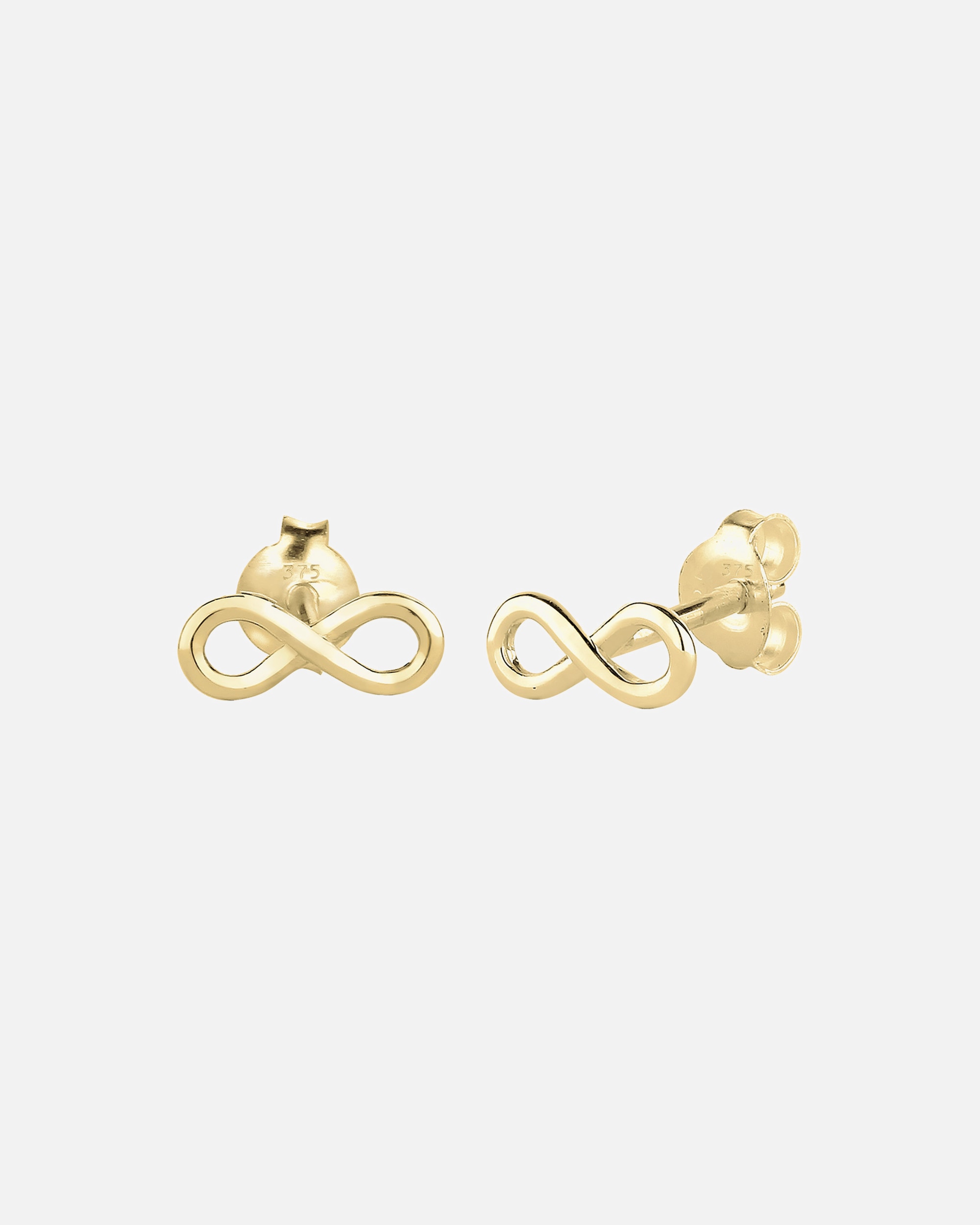 Ohrringe für Weiblich Elli PREMIUM Infinity Trend Blogger Filigran 375 Gelbgold OneSize