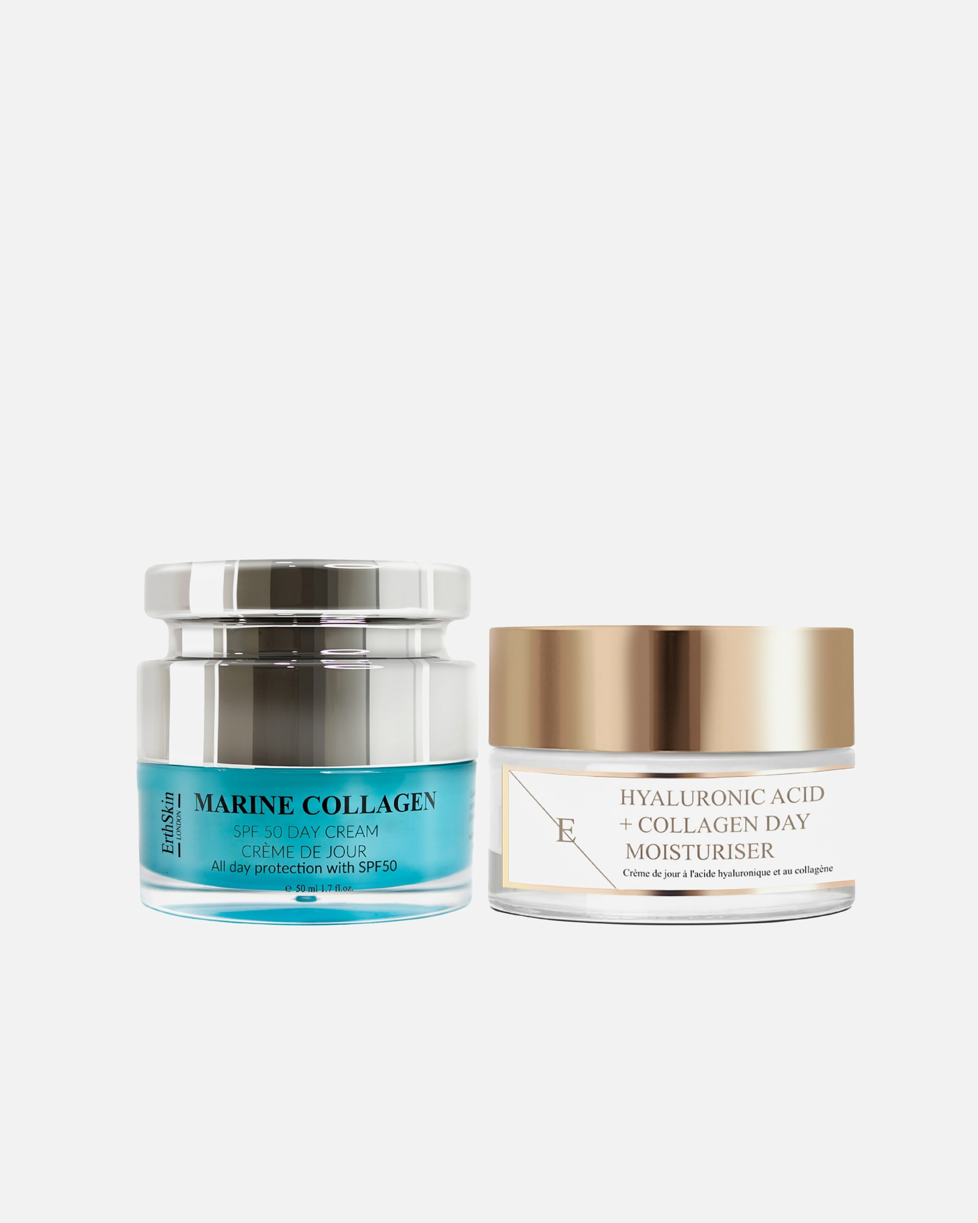 Gesichtspflegeset für Weiblich ErthSkin London Collagen Tagescreme Duo 1 Stück