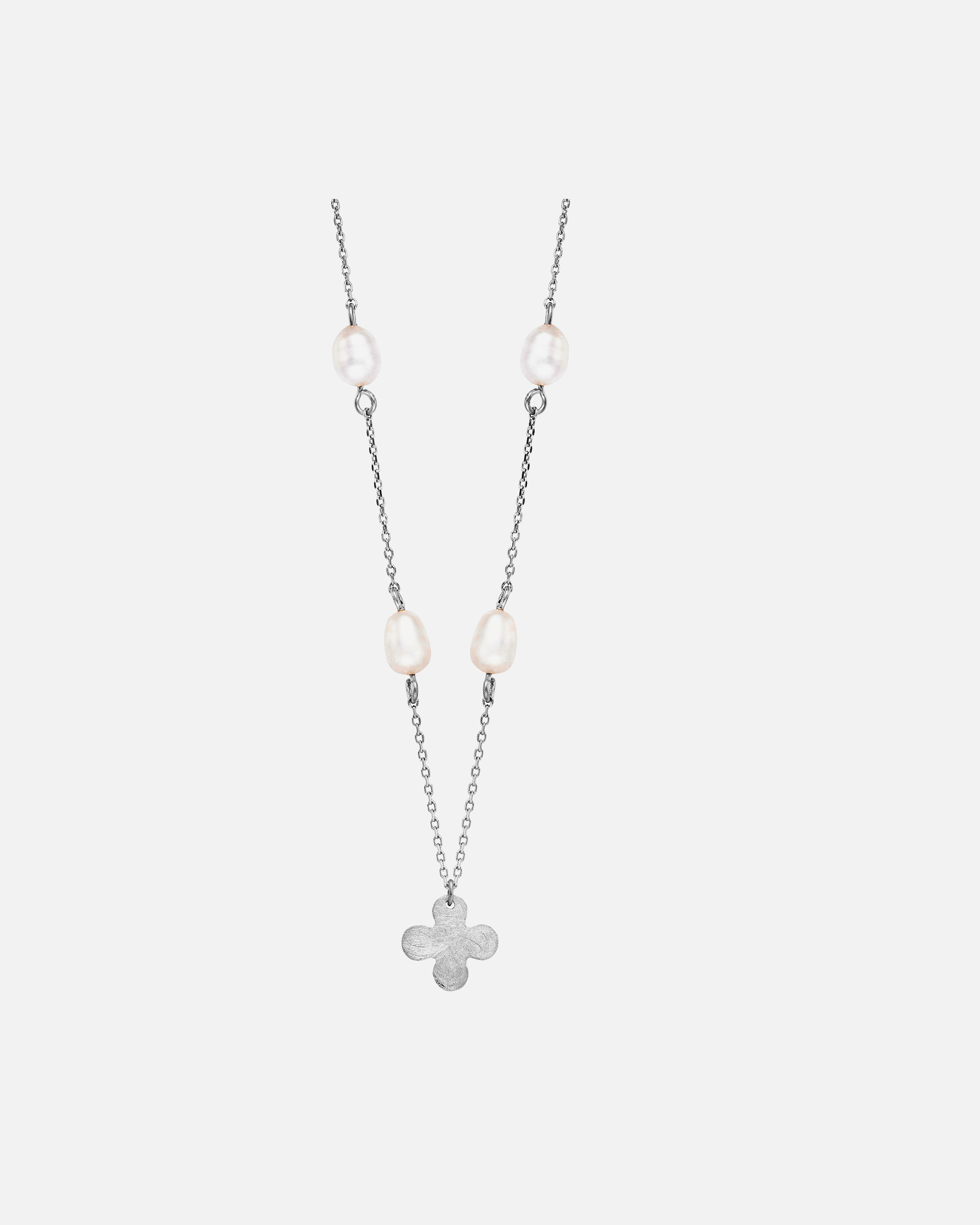 Halskette für Weiblich Julie Julsen Anhänger mit Kette 925/- Sterling Silber Perle weiß weiß