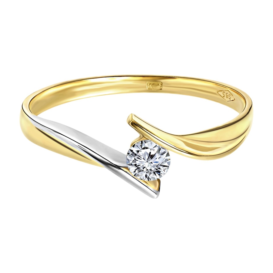 Lucardi Ringe 9 carat 585 Gold - 58mm Damen