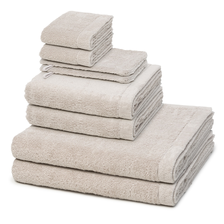 Cawö Handtuch-Set Lifestyle (8-teilig) Travertin Silber
