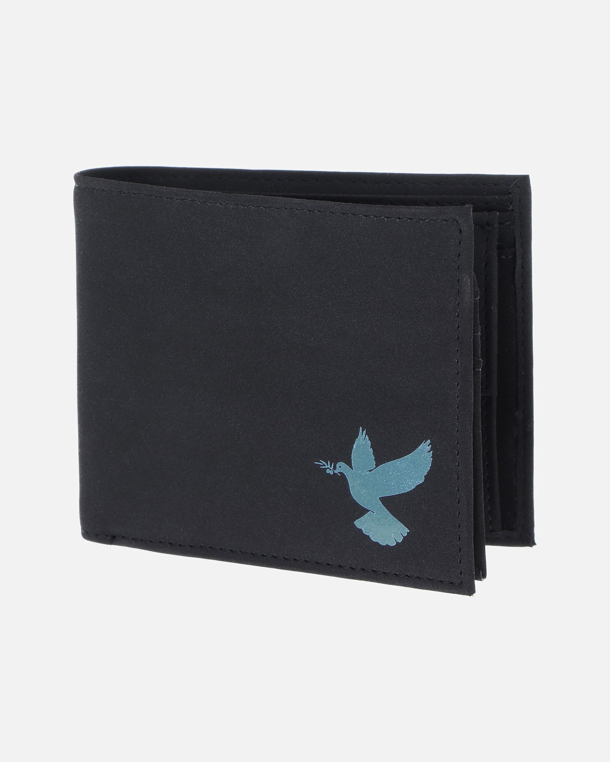 Portemonnaie für Männlich oxmox New Cryptan Geldbörse schwarz-freedom pigeon cyan