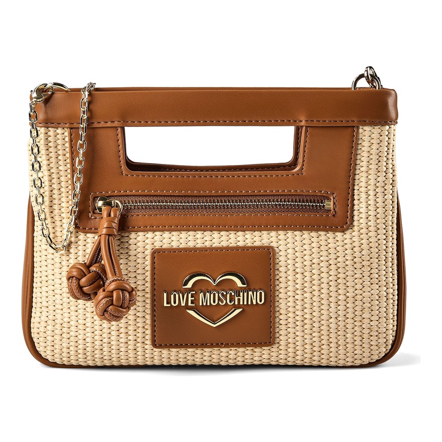 Love Moschino Straw Chic Henkeltasche natural - hide Braun Damen